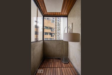 Sala varanda de apartamento à venda com 1 quarto, 54m² em Jardim Paulistano, São Paulo