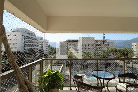 Vista - Sala de apartamento à venda com 3 quartos, 85m² em Recreio dos Bandeirantes, Rio de Janeiro