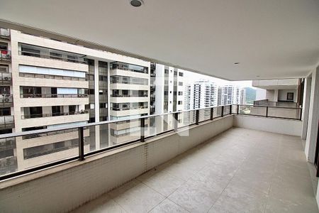 Varanda da Sala de apartamento à venda com 3 quartos, 134m² em Barra da Tijuca, Rio de Janeiro
