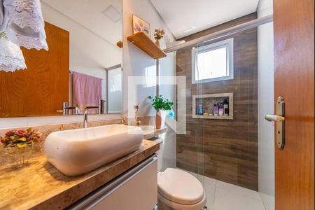 Banheiro  de apartamento à venda com 3 quartos, 130m² em Parque das Nações, Santo André
