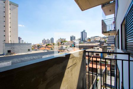 Varanda da Sala/Cozinha de apartamento para alugar com 2 quartos, 40m² em Vila Valparaíso, Santo André