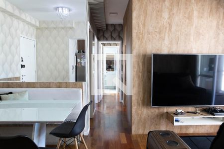 Sala de apartamento à venda com 2 quartos, 67m² em Vila Homero Thon, Santo André