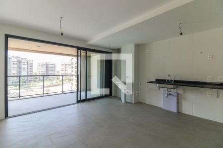 Sala e Cozinha Americana de apartamento à venda com 2 quartos, 80m² em Barra da Tijuca, Rio de Janeiro