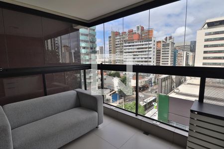 varanda de kitnet/studio para alugar com 1 quarto, 30m² em Jardim Paulista, São Paulo