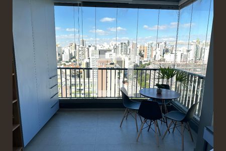 Varanda gourmet de kitnet/studio para alugar com 1 quarto, 25m² em Perdizes, São Paulo