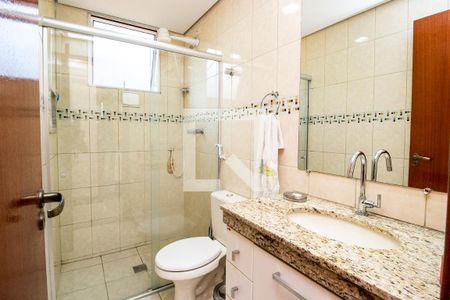 Banheiro Social de apartamento para alugar com 3 quartos, 120m² em Fernão Dias, Belo Horizonte