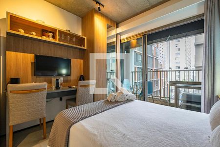 Studio de kitnet/studio para alugar com 1 quarto, 30m² em Cerqueira César, São Paulo