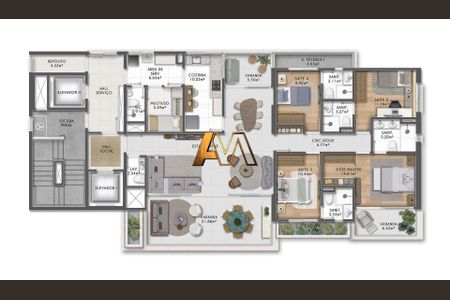 12_photo/0716048217.f14d7a494a64fc38-ATLAS-40bf2dca-c19e-4fb0-82d1-a9cf2e167f1b.jpg de apartamento à venda com 4 quartos, 180m² em Graça, Salvador