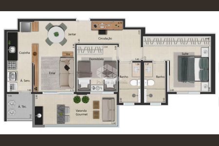 2_photo/94b9c04179.05acccb2dbb53537-ATLAS-243cd7c7-93ca-4fd6-b497-f99bdf2e2ccd.jpg de apartamento à venda com 2 quartos, 79m² em Jardim Florestan Fernandes, Ribeirão Preto
