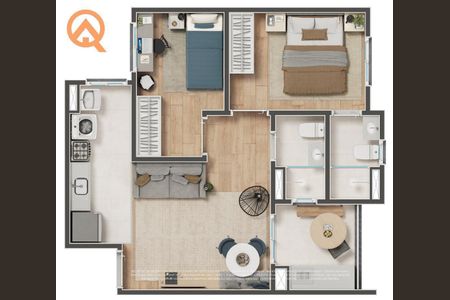 4_photo/94c8cf3c7d.c9b2d6e14d401612-ATLAS-3a5ccb93-426d-4cf2-a21a-4a6b7e117288.jpg de apartamento à venda com 2 quartos, 47m² em Guarani, Campinas