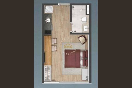 2_photo/94c8cf5a11.d25ab8ff94daa178-ATLAS-efc6c91b-d93e-487c-9e0e-dc0c6bdc046b.jpg de kitnet/studio à venda com 1 quarto, 25m² em Cambuí, Campinas