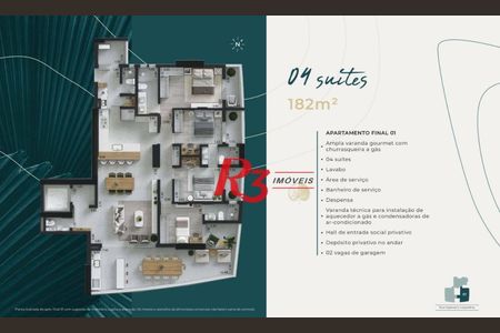 10_photo/94ce026b1d.d5854138ee294427-ATLAS-5e5425c6-5e5a-4fb2-9c99-d5edfc3d20d0.jpg de apartamento à venda com 4 quartos, 182m² em Ponta da Praia, Santos