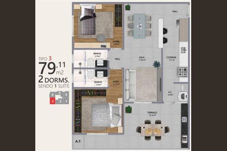 6_photo/94ce1da95f.51256e6d0da00c19-ATLAS-07033d3e-b89b-4984-8791-b4c5e7fd7dea.jpg de apartamento à venda com 2 quartos, 79m² em Canto do Forte, Praia Grande