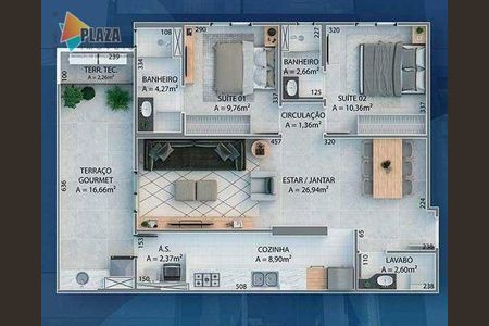 4_photo/94ce1e7dd7.ece5922f0d3e1da0-ATLAS-95238f38-938d-4201-b14f-79ee49d99a22.jpg de apartamento à venda com 2 quartos, 93m² em Aviação, Praia Grande