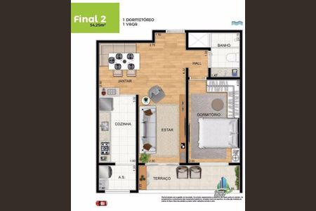 10_photo/94ce1e7ee3.f33b397263d8fc09-ATLAS-87bf2f8d-658a-499a-8e7c-b144689ef596.jpg de apartamento à venda com 2 quartos, 90m² em Aviação, Praia Grande