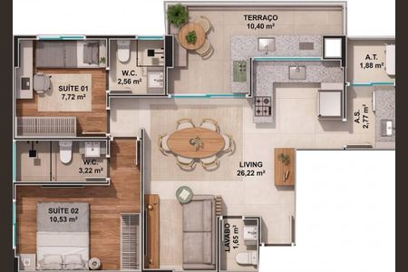 2_photo/94ce1fa8ed.09843a1bbd49f33b-ATLAS-e1a0eec3-3bce-4414-8fe8-4ec6c3a0170b.jpg de apartamento à venda com 2 quartos, 76m² em Nova Mirim, Praia Grande