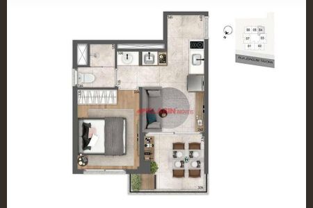 9_photo/94ce426349.d99a91da85af325b-ATLAS-b50e8914-8db1-49d2-8bcf-e066e472cb21.jpg de kitnet/studio à venda com 1 quarto, 29m² em Vila Assunção, Santo André