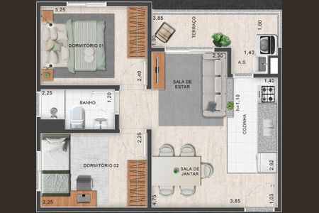 5_photo/94ce545d17.7066937cd636288e-ATLAS-91f3aeee-6400-4632-891b-9b2425fdbca5.jpg de apartamento à venda com 2 quartos, 48m² em Parque Industrial das Oliveiras, Taboão da Serra