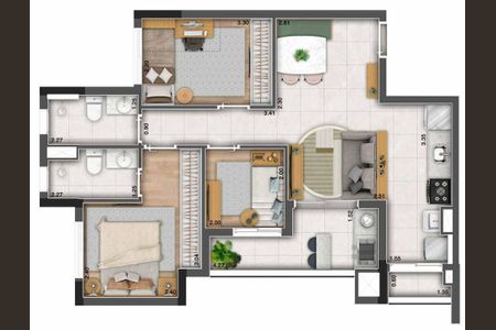 8_photo/94ceff1ed7.de338523623000b0-ATLAS-31d670fd-9e4d-46fe-8599-eb70b375d4d5.jpg de apartamento à venda com 3 quartos, 64m² em Presidente Altino, Osasco