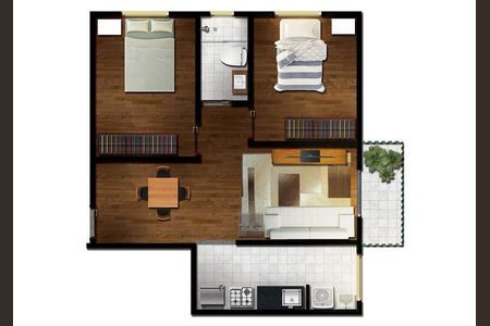 2_photo/94cf07524b.0e4e97cf66e5abb5-ATLAS-016d7cf0-9b66-42f4-8ad6-852dd34e991c.jpg de apartamento para alugar com 2 quartos, 48m² em Jardim Rio das Pedras, Cotia