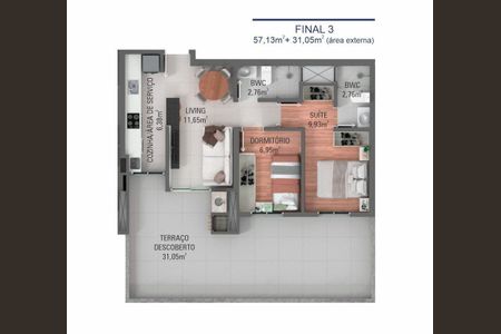 3_photo/94dce189e1.07a8651ffa7ed7fc-ATLAS-0323c32b-8d39-4bf3-9e67-1cd529fd171c.jpg de apartamento à venda com 2 quartos, 55m² em Mossunguê, Curitiba