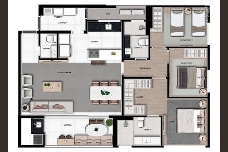 4_photo/94dce21b33.2f13d1e08a12a42e-ATLAS-17ea27e2-5d17-42d0-ade4-06a9dcd4372b.jpg de apartamento à venda com 3 quartos, 218m² em Campina do Siqueira, Curitiba