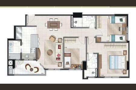 11_photo/94dce3665d.efcc24565c291766-ATLAS-efb34a2a-436e-448c-974f-e7c821dc914e.jpg de apartamento à venda com 3 quartos, 85m² em Portão, Curitiba