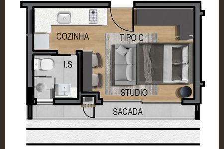 8_photo/94dce437bd.7b462546b9668836-ATLAS-c9adab8b-3421-43ed-a5df-d1c28ddd1537.jpg de apartamento à venda com 1 quarto, 23m² em Alto da Glória, Curitiba