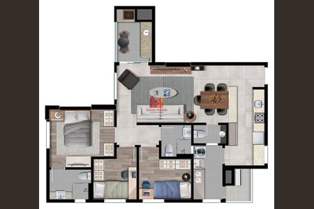 27_photo/94dce47101.bc87a70d2c2e0f85-ATLAS-361b4808-b4fa-4732-aa95-ee3f9b4f6b44.jpg de apartamento à venda com 3 quartos, 95m² em Centro, Curitiba