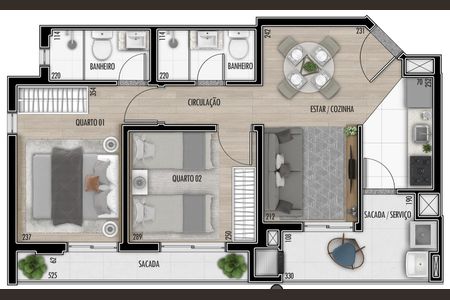 9_photo/94dce4ad5b.e20d587859335a7f-ATLAS-2ffe7b44-41a0-49b5-80fc-1c107d9a4a57.jpg de apartamento à venda com 2 quartos, 55m² em Fanny, Curitiba