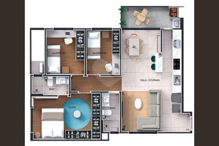 5_photo/94dce5097b.7066937cd636288e-ATLAS-1fe91e4c-ee7f-41b3-bece-e3b955a28a11.jpg de apartamento à venda com 3 quartos, 82m² em Capão da Imbuia, Curitiba