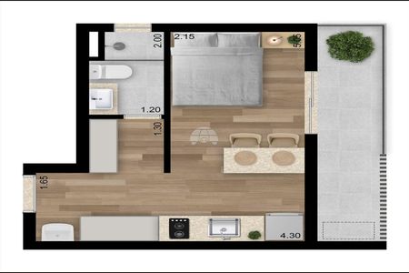 11_photo/94dce66b93.df2e9385b3468787-ATLAS-b1330e12-9487-4b4c-b32d-a6bc3cdbf14d.jpg de apartamento à venda com 1 quarto, 21m² em Tingui, Curitiba