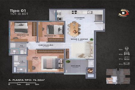 4_photo/94dce66e43.3059a0f5cee59fd5-ATLAS-1a6be36b-a72a-4b6e-936c-9e44c41e30fd.jpg de apartamento à venda com 3 quartos, 80m² em Tingui, Curitiba