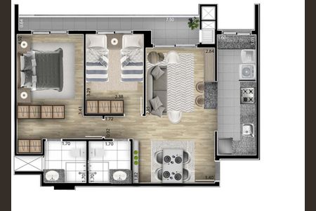 9_photo/94dcfcb3b1.4b1992a7ab35c141-ATLAS-a67be608-dcff-4f4b-a9db-0c49bc0be174.jpg de apartamento à venda com 2 quartos, 64m² em Capão Raso, Curitiba