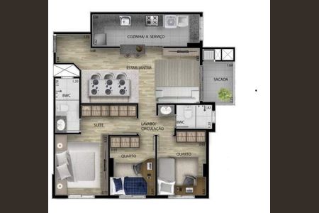 12_photo/94dcfcb3b1.4b1992a7ab35c141-ATLAS-e26f21cc-6445-4ed8-8dfb-5733401ce8d2.jpg de apartamento à venda com 3 quartos, 77m² em Capão Raso, Curitiba