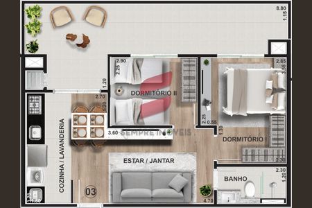 1_photo/94dcfcbc3f.753f480f561658b5-ATLAS-0372b91a-a30a-46da-857a-3eecded0149a.jpg de apartamento à venda com 2 quartos, 48m² em Capão Raso, Curitiba