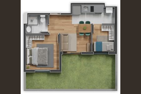 34_photo/94dcfdc9ed.04c16ff0d284adb7-ATLAS-e6e907ef-7562-4625-b2c8-18ca08fa82e0.jpg de apartamento à venda com 2 quartos, 33m² em Tatuquara, Curitiba