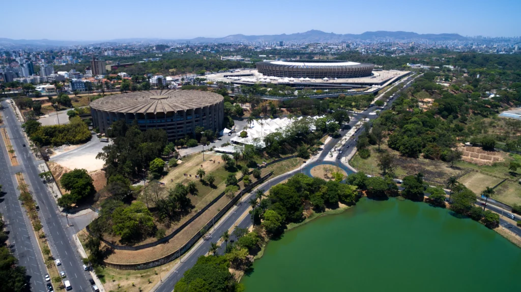 Imagem aérea de Belo Horizonte, capital de Minas Gerais