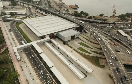 Foto mostra o Terminal Gentileza visto do alto (Foto: Prefeitura do Rio de Janeiro)