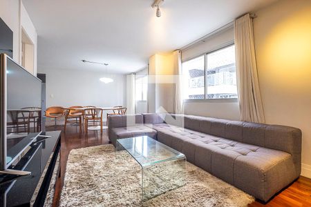 Sala de apartamento para alugar com 3 quartos, 136m² em Paraíso, São Paulo