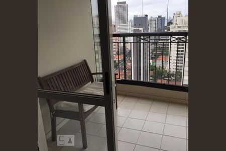 vista parcial da varanda (envidraçada) de apartamento para alugar com 2 quartos, 65m² em Cerqueira César, São Paulo