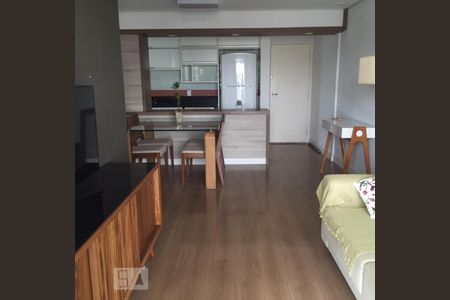 vista da sacada para a sala (2 ambientes) de apartamento para alugar com 2 quartos, 65m² em Cerqueira César, São Paulo