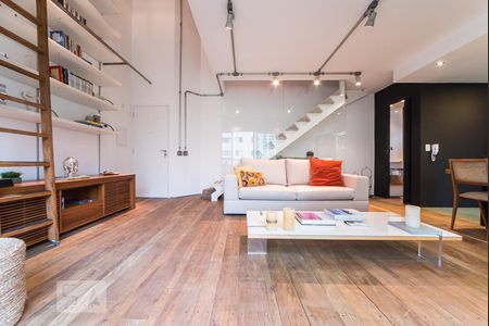 Sala de apartamento para alugar com 1 quarto, 74m² em Vila Nova Conceição, São Paulo