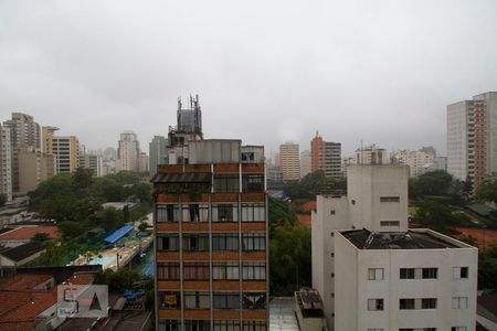 Vista da sala de apartamento à venda com 1 quarto, 34m² em Consolação, São Paulo