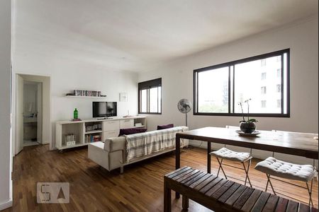 Sala de apartamento à venda com 1 quarto, 60m² em Vila Nova Conceição, São Paulo