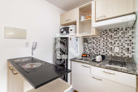 Cozinha de apartamento para alugar com 1 quarto, 28m² em Consolação, São Paulo