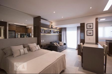 Sala de apartamento para alugar com 1 quarto, 35m² em Cidade Monções, São Paulo