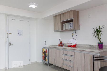 Cozinha de apartamento à venda com 1 quarto, 27m² em Brooklin Paulista, São Paulo