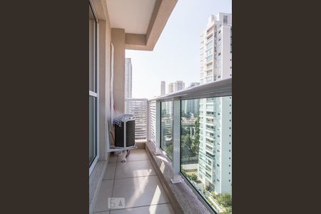 Varanda de apartamento para alugar com 1 quarto, 51m² em Brooklin Paulista, São Paulo