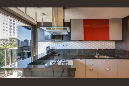 Cozinha Gourmet de apartamento à venda com 2 quartos, 73m² em Santo Amaro, São Paulo